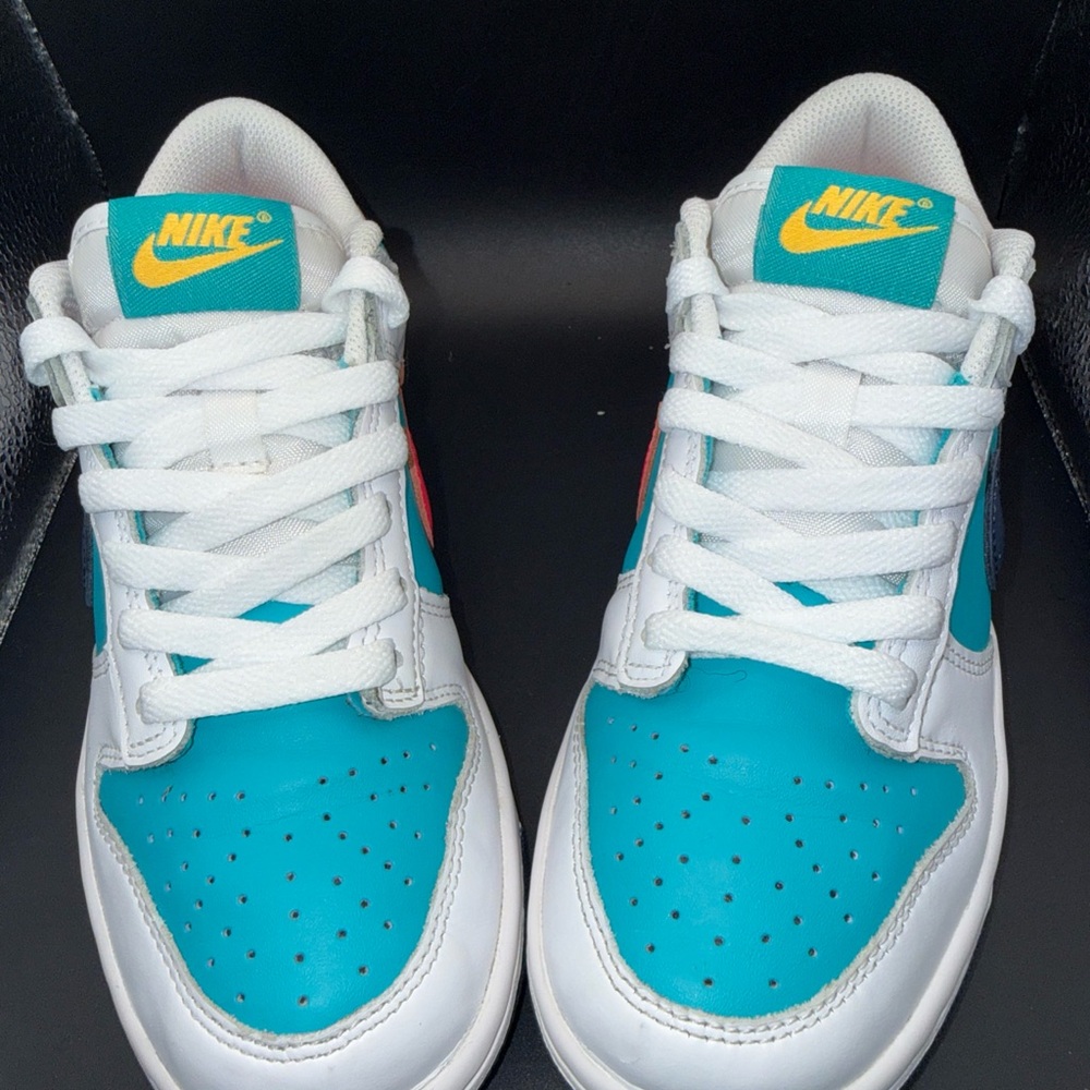 Size 5Y - Nike Dunk Low ‘Dusty Cactus Thunder Blue’, HF4794-345, Good, No Box